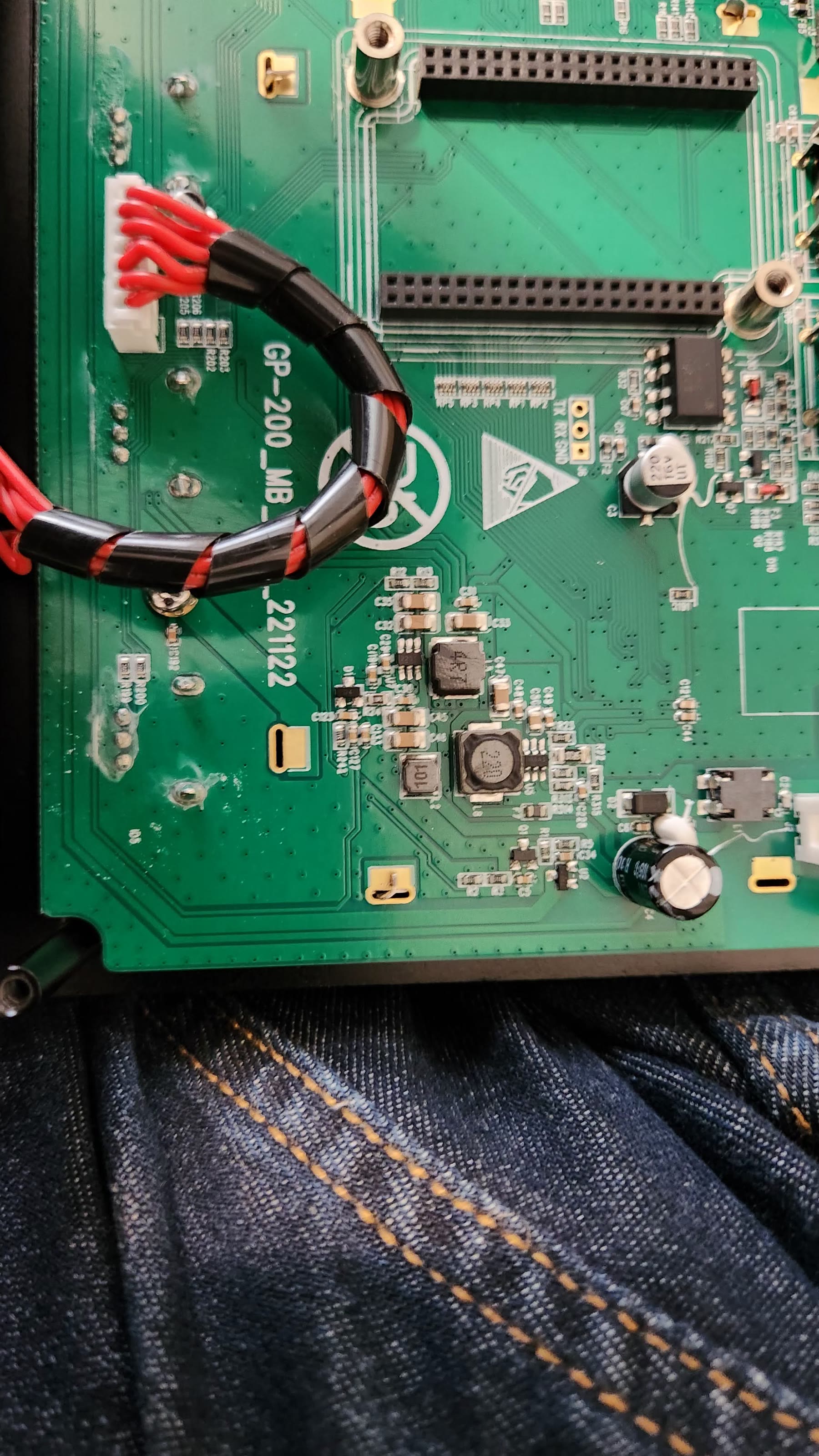 Close-up of the Cirrus Logic CS4272 audio codec integrated circuit